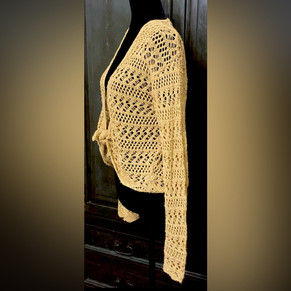 Liz Lange size XL golden brown sweater cardigan - Picture 2 of 12